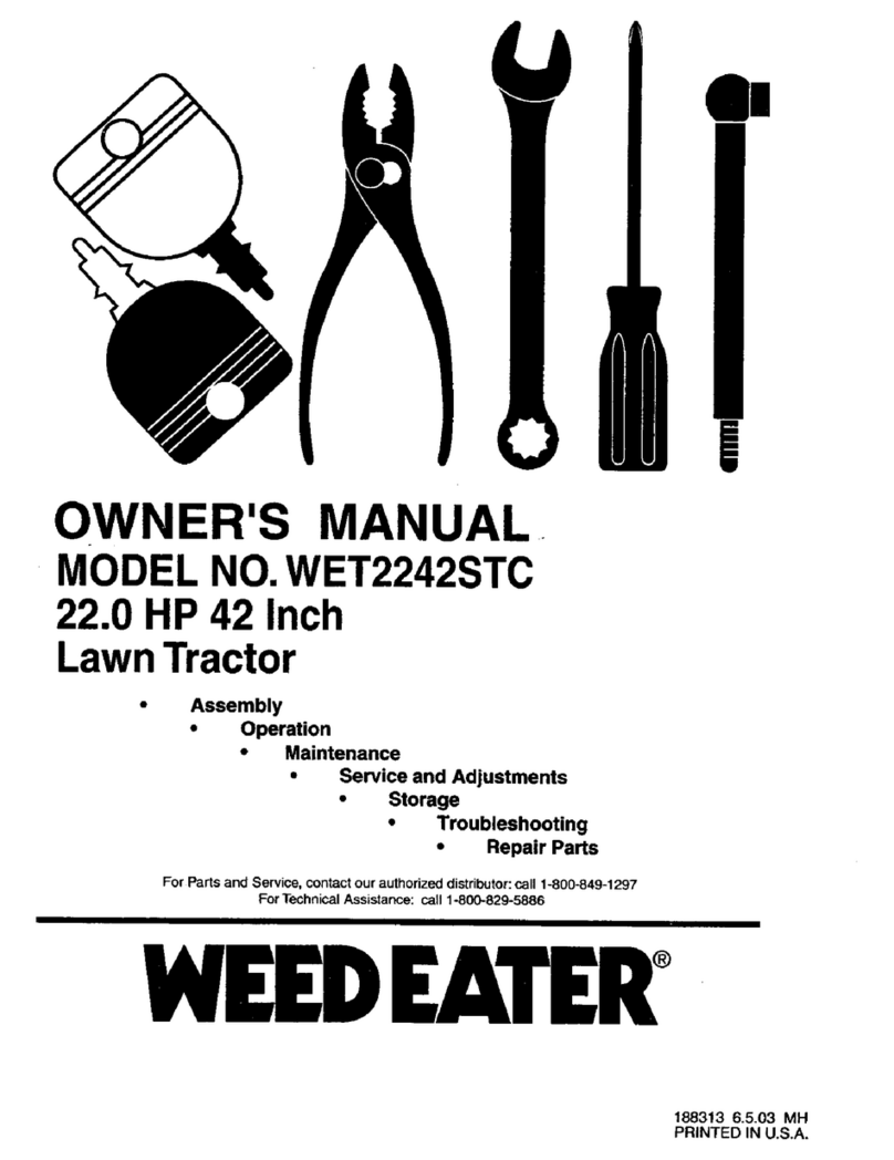 Weed Eater WET2242STC owner's manual
