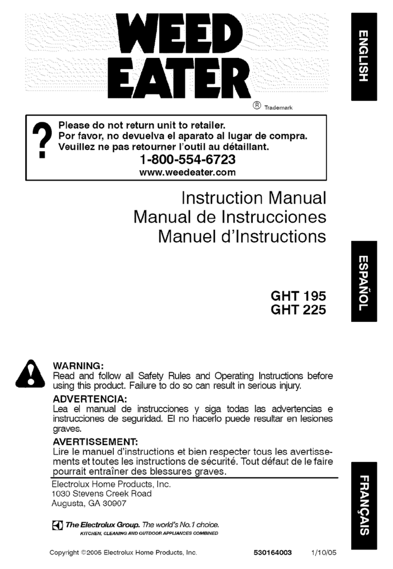 Weed Eater GHT 195 instruction manual