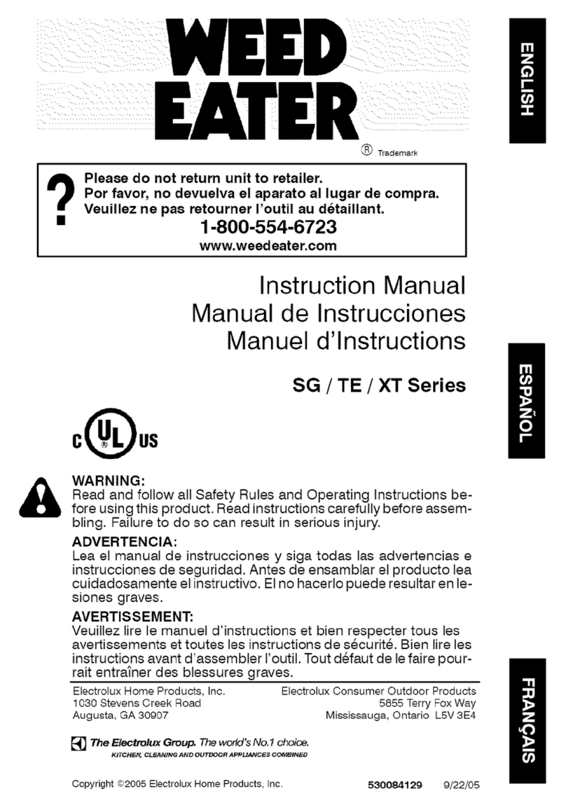 Weed Eater XT Series User manual