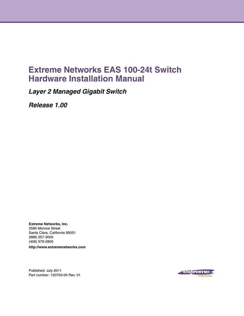 Extreme Networks EAS 100-24t Switch Assembly instructions