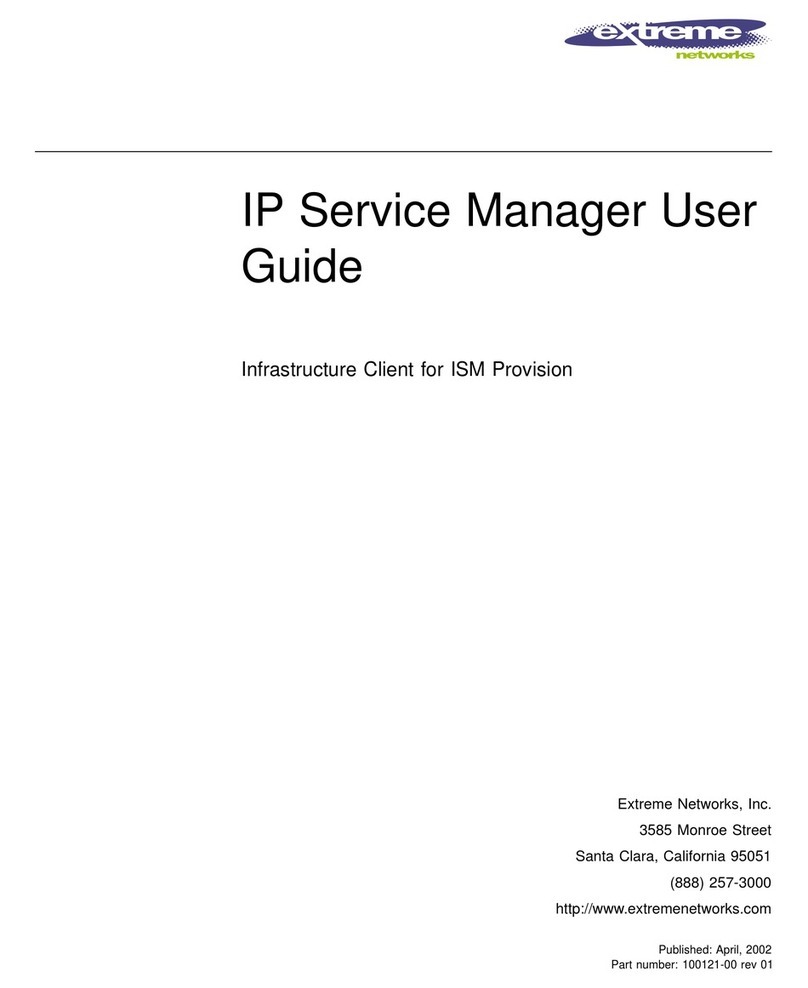 Extreme Networks IP Service Manager User manual