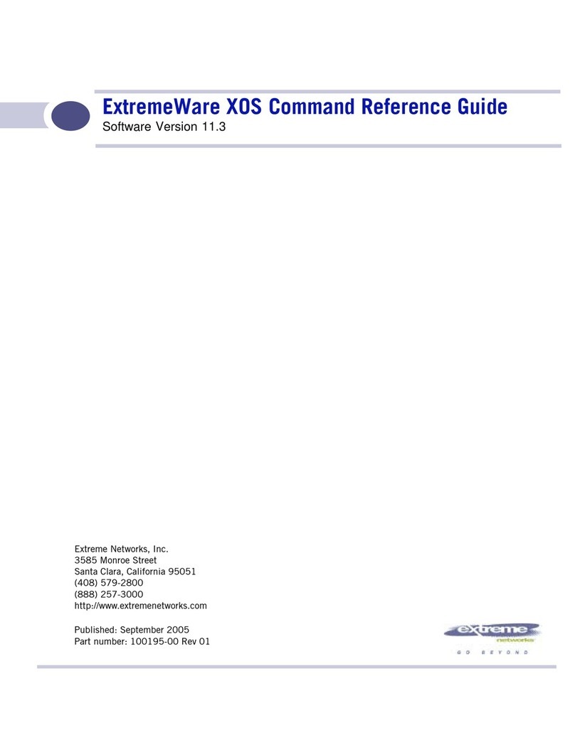 Extreme Networks ExtremeWare XOS Command Operating manual