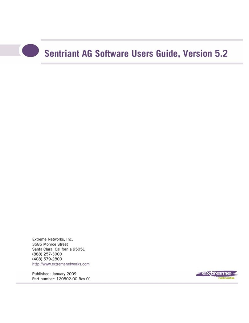 Extreme Networks Sentriant AG Software user's guide Extreme Networks Sentriant AG Software user's guide