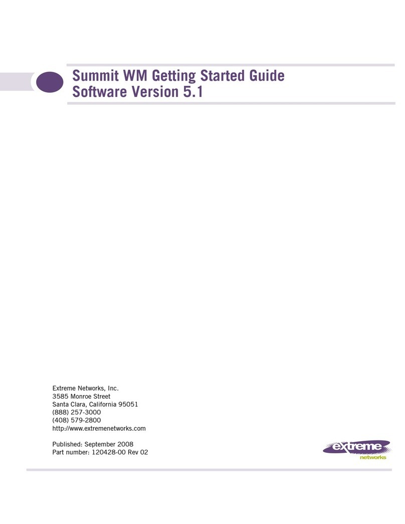Extreme Networks Summit WM Series User manual