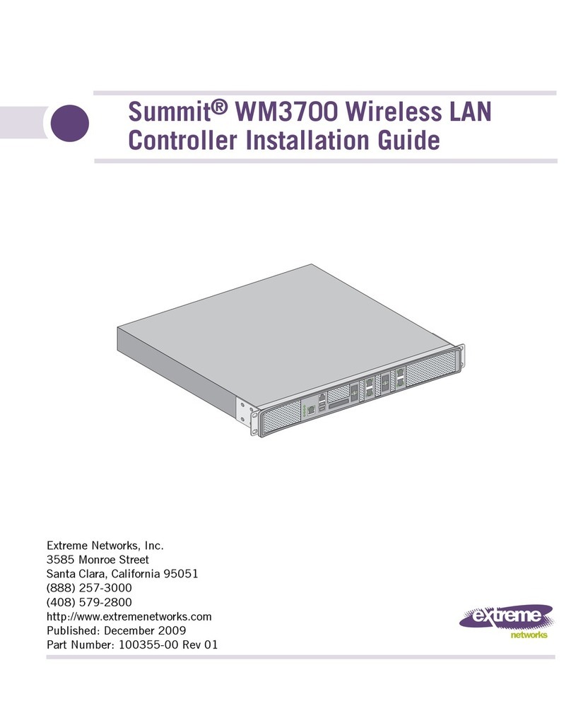 Extreme Networks Summit WM3700 installation guide Extreme Networks Summit WM3700 installation guide