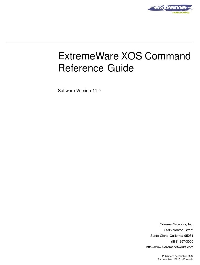 Extreme Networks ExtremeWare XOS Command Operating manual