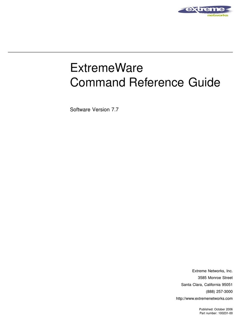 Extreme Networks ExtremeWare Command Command reference guide Extreme Networks ExtremeWare Command Command reference guide
