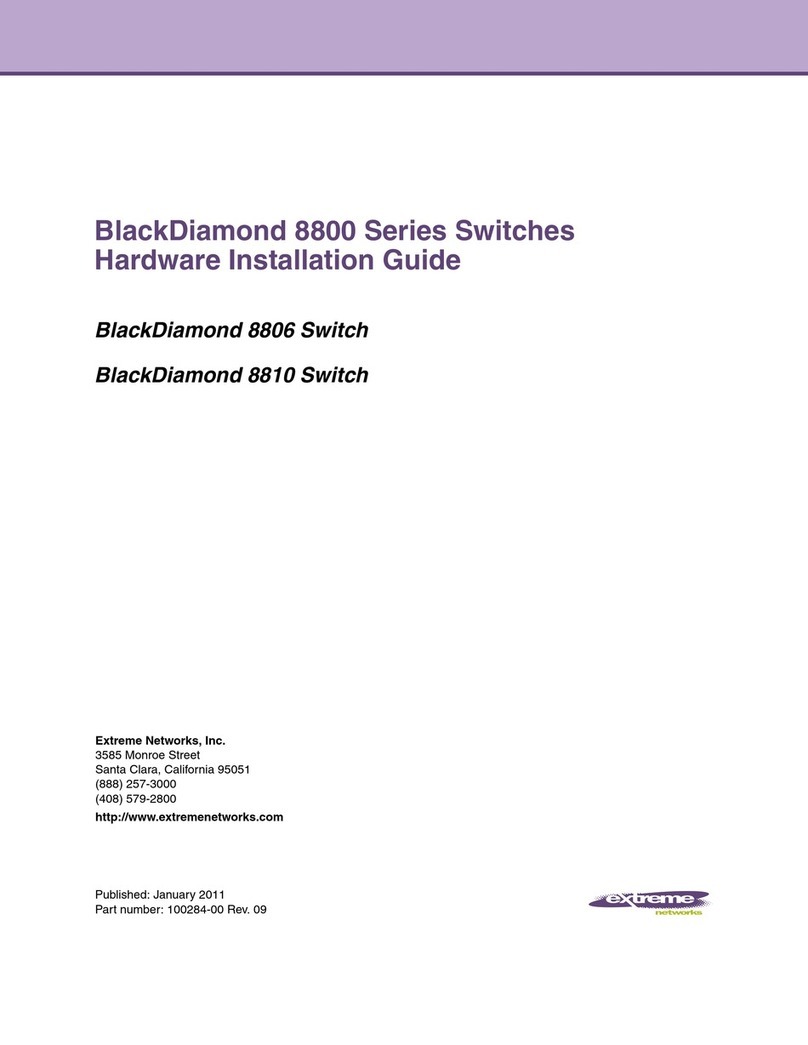 Extreme Networks BlackDiamond 8806 Manual