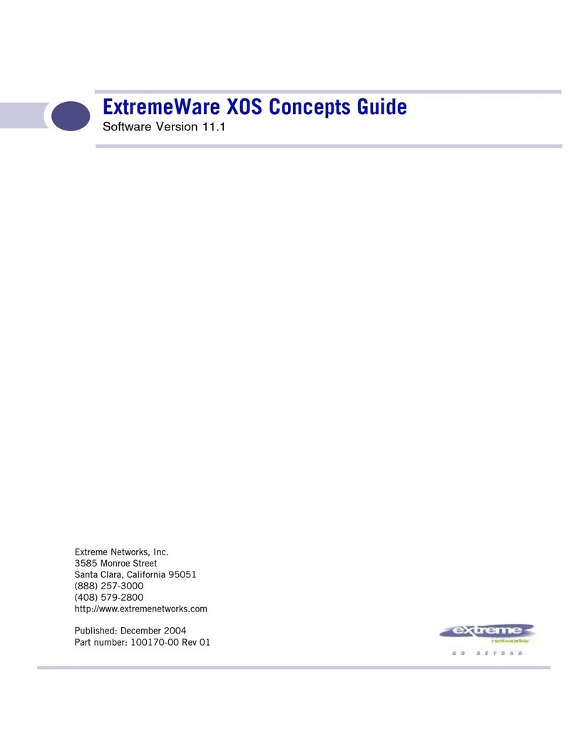 Extreme Networks ExtremeWare XOS Command User manual