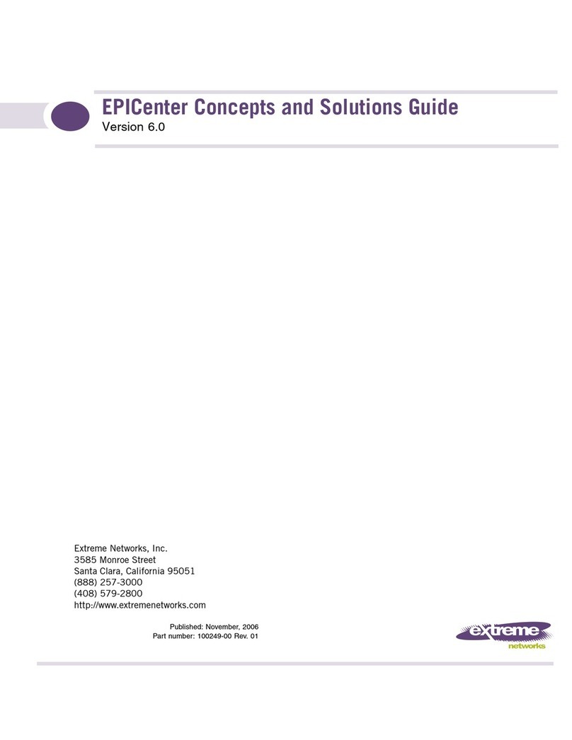 Extreme Networks EPICenter Guide User manual