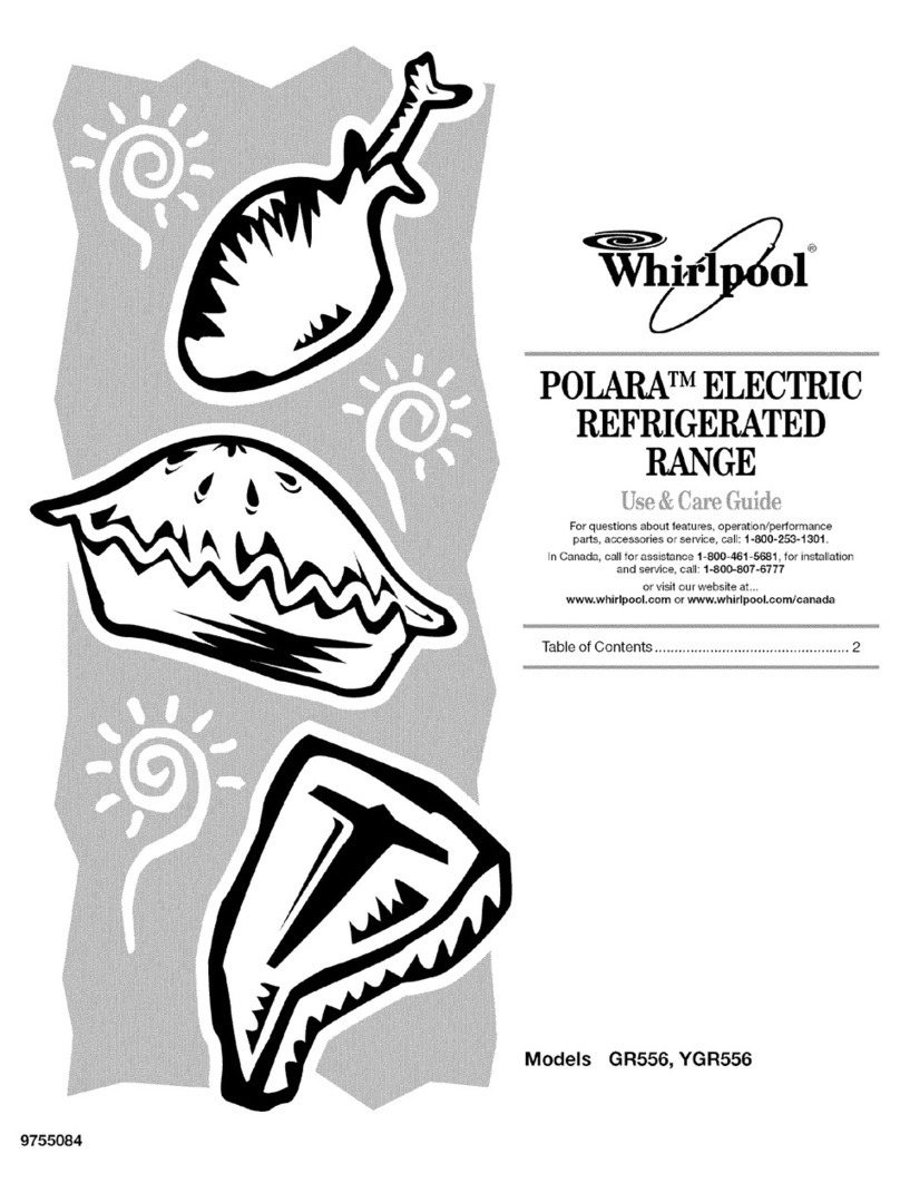 Whirlpool GR556LRKP1 Use & care guide