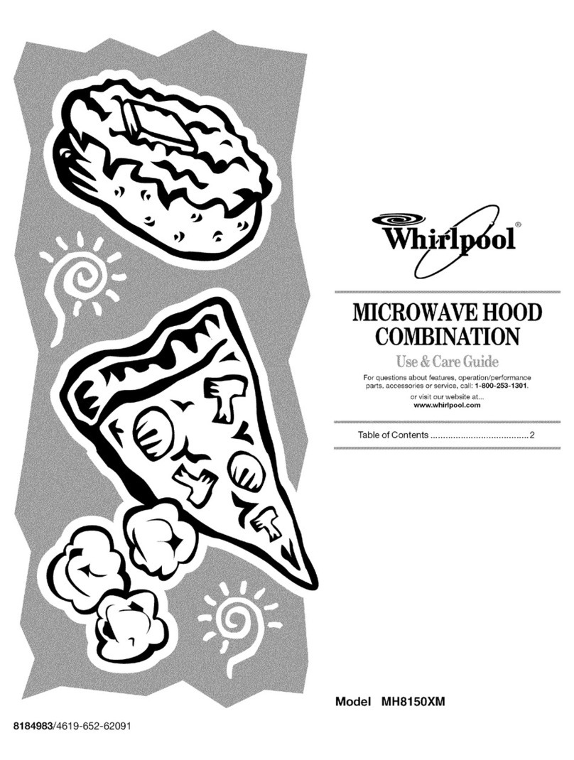 Whirlpool MH8150XMB2 Use & care guide