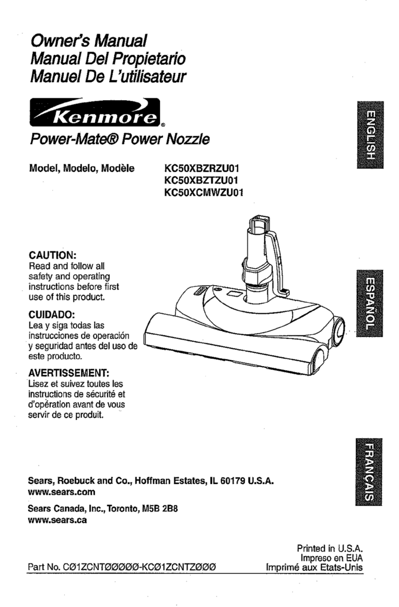 Kenmore Power-Mate KC50XBZRZU01 owner's manual