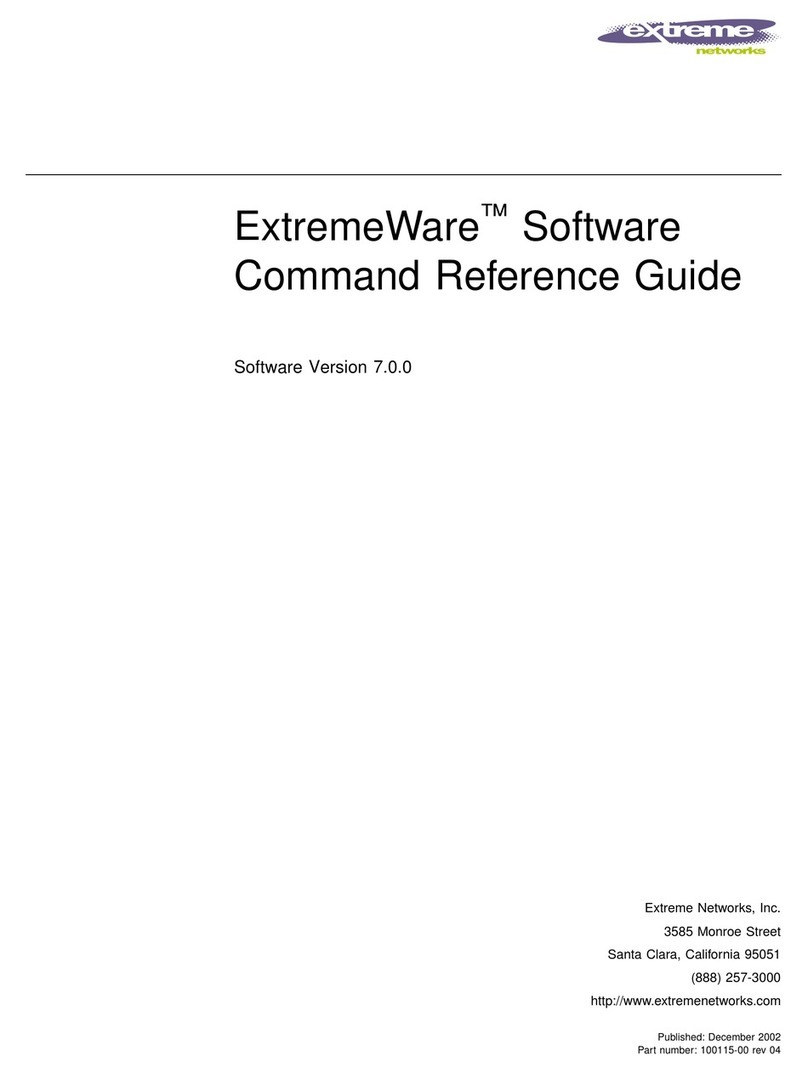 Extreme Networks ExtremeWare Command Operating manual