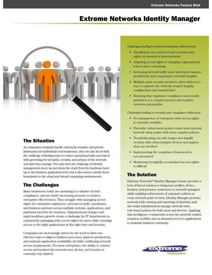 Extreme Networks Identity Manager Installation guide
