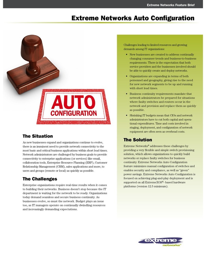 Extreme Networks Auto Configuration Installation guide