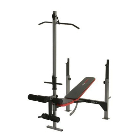 Weider PRO 260 User manual