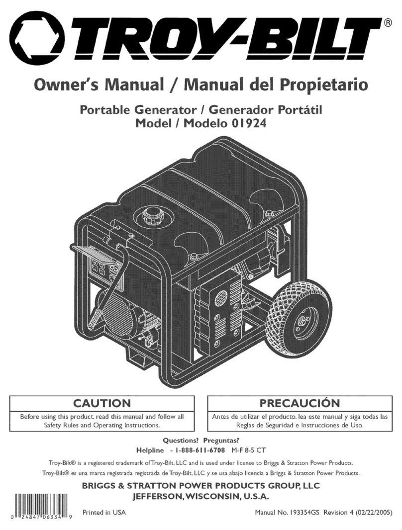 Troy-Bilt 1924 owner's manual