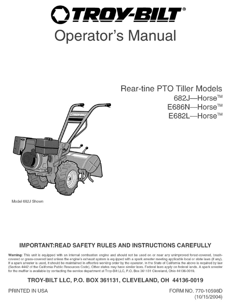 Troy-Bilt Horse E682L User manual