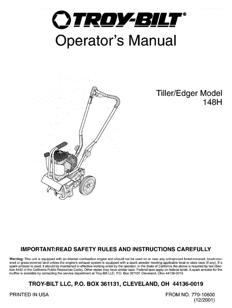 Troy-Bilt 148H Operator's manual Troy-Bilt 148H Operator's manual