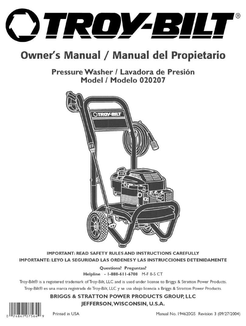 Troy-Bilt 20207 User manual