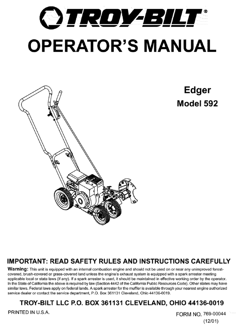 Troy-Bilt 592 Operator's manual