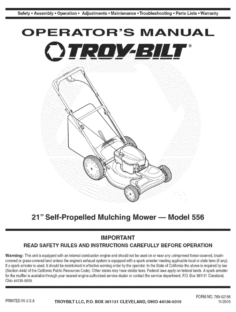Troy-Bilt 556 Operator's manual