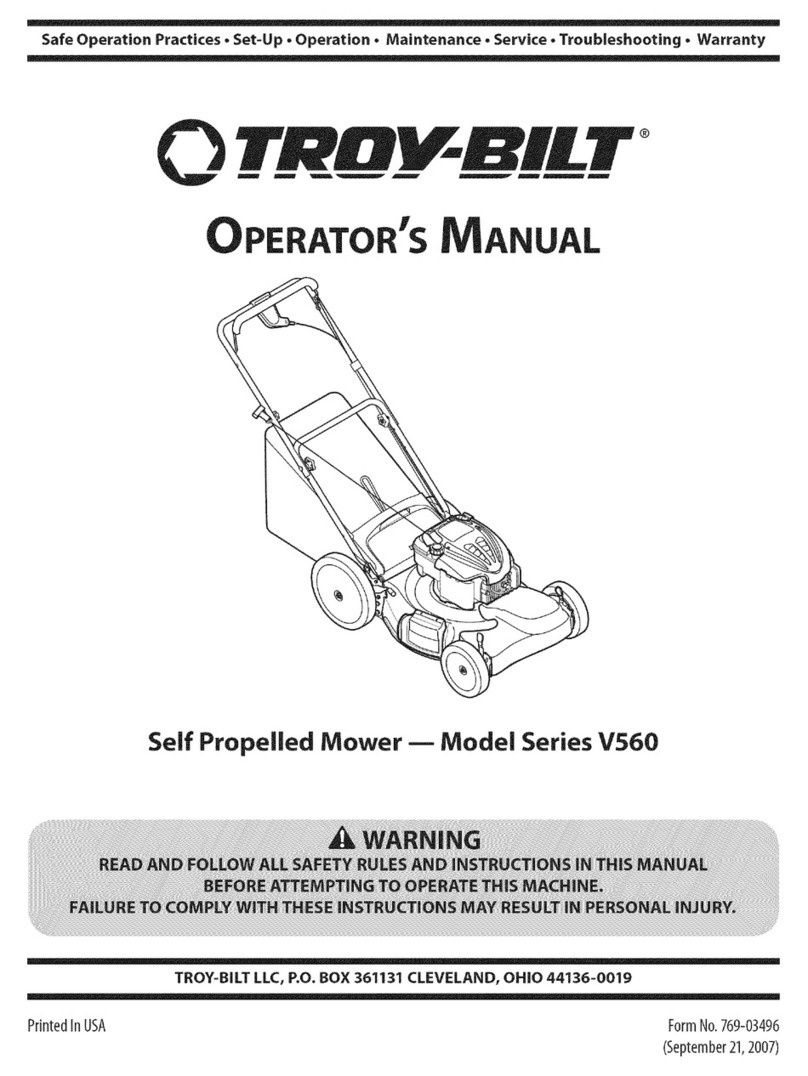 Troy-Bilt V560 Series Operator's manual