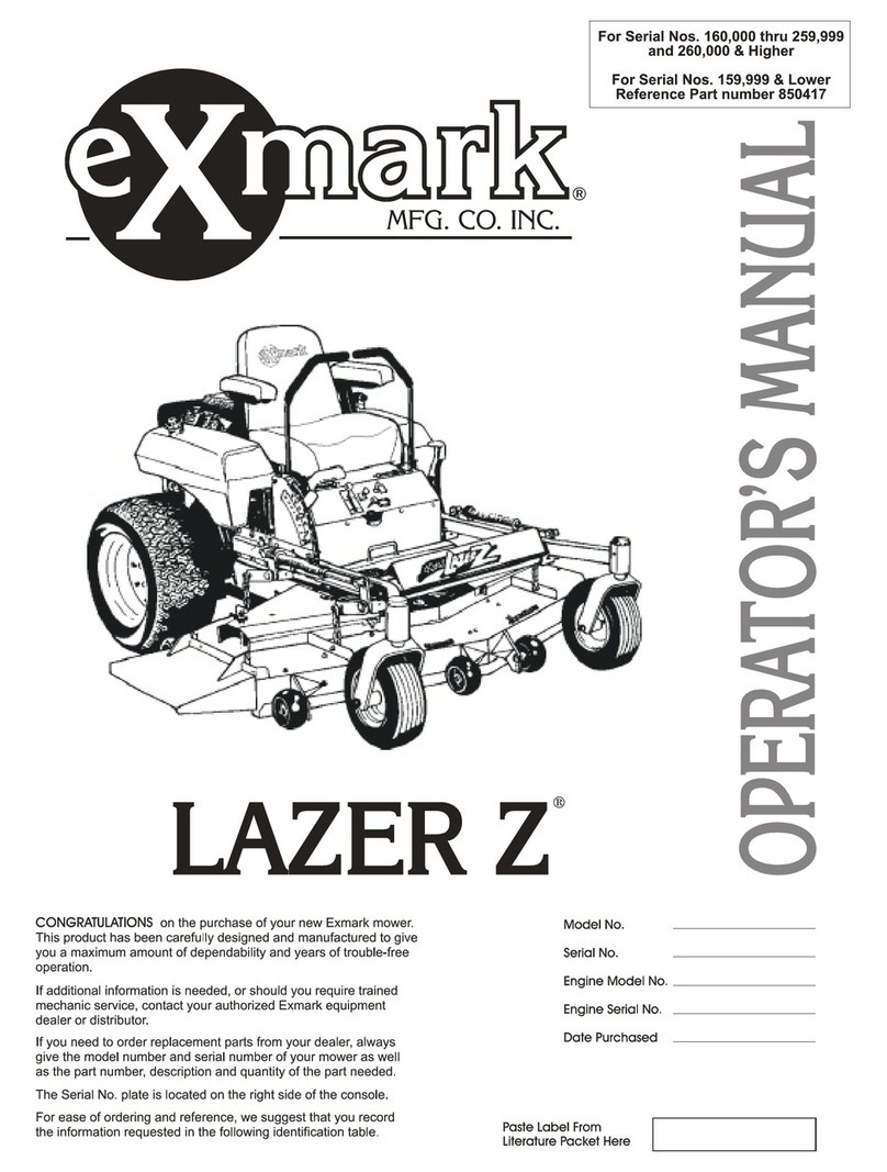 Exmark Lazer Z 72 User manual Exmark Lazer Z 72 User manual