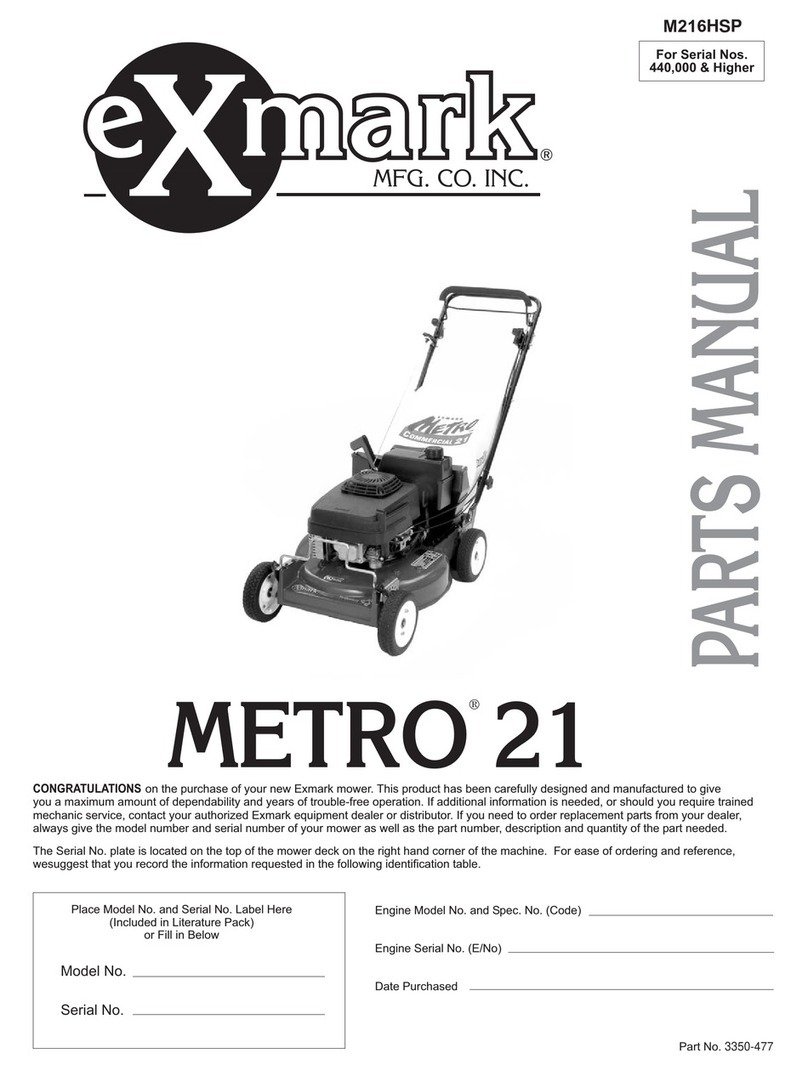 Exmark Metro 21 Series User manual