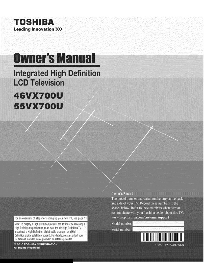 Toshiba 55VX700U User manual