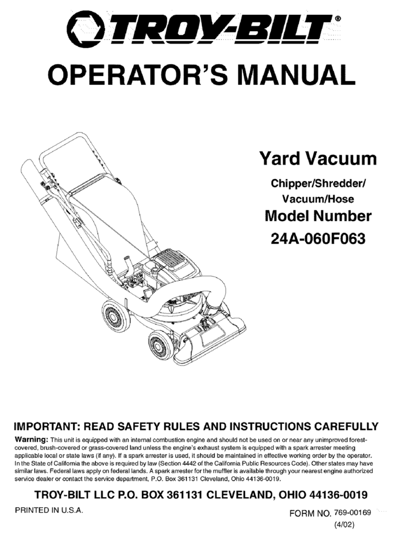 Troy-Bilt 24B-060F063 Operator's manual