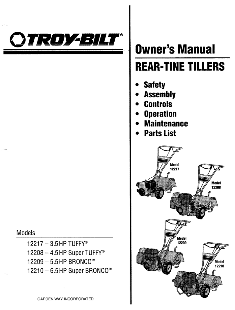 Troy-Bilt 12208 owner's manual