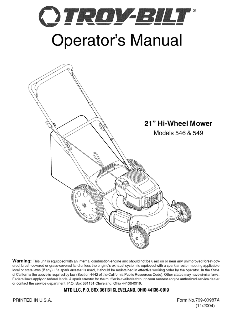 Troy-Bilt 546 Operator's manual