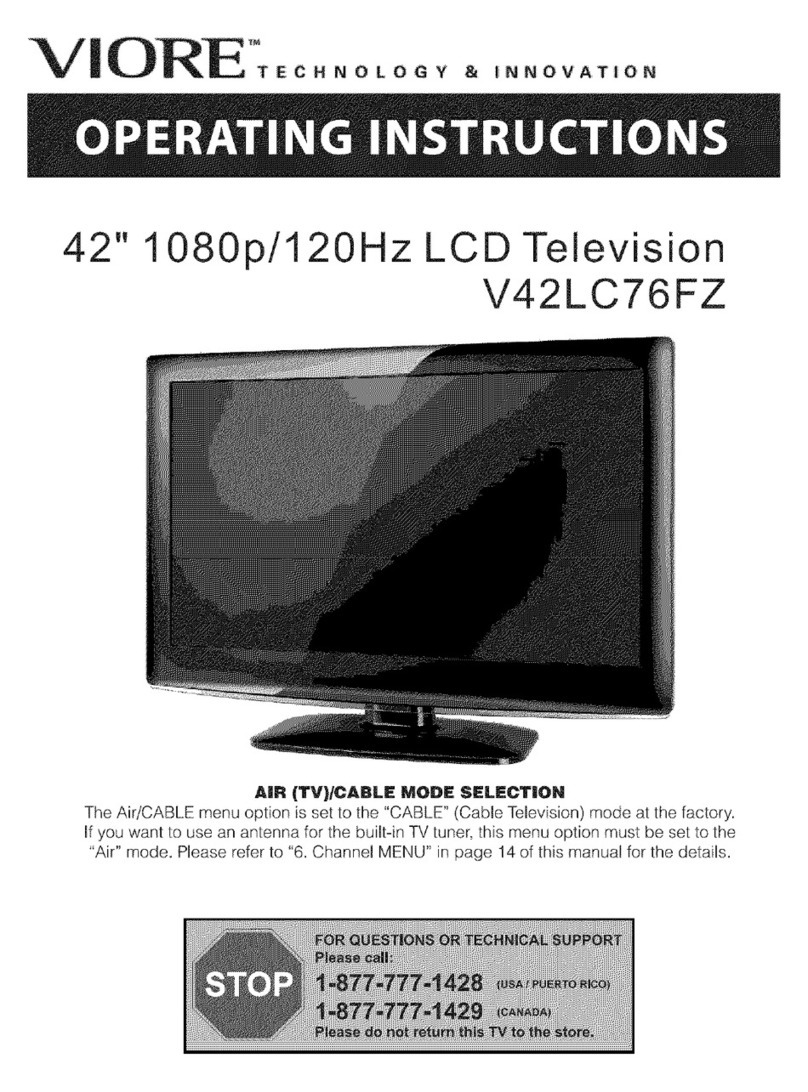 VIORE V42LC76FZ User manual