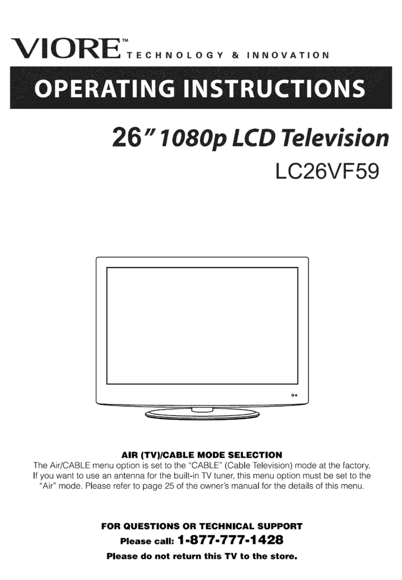 VIORE LC26VF59 User manual