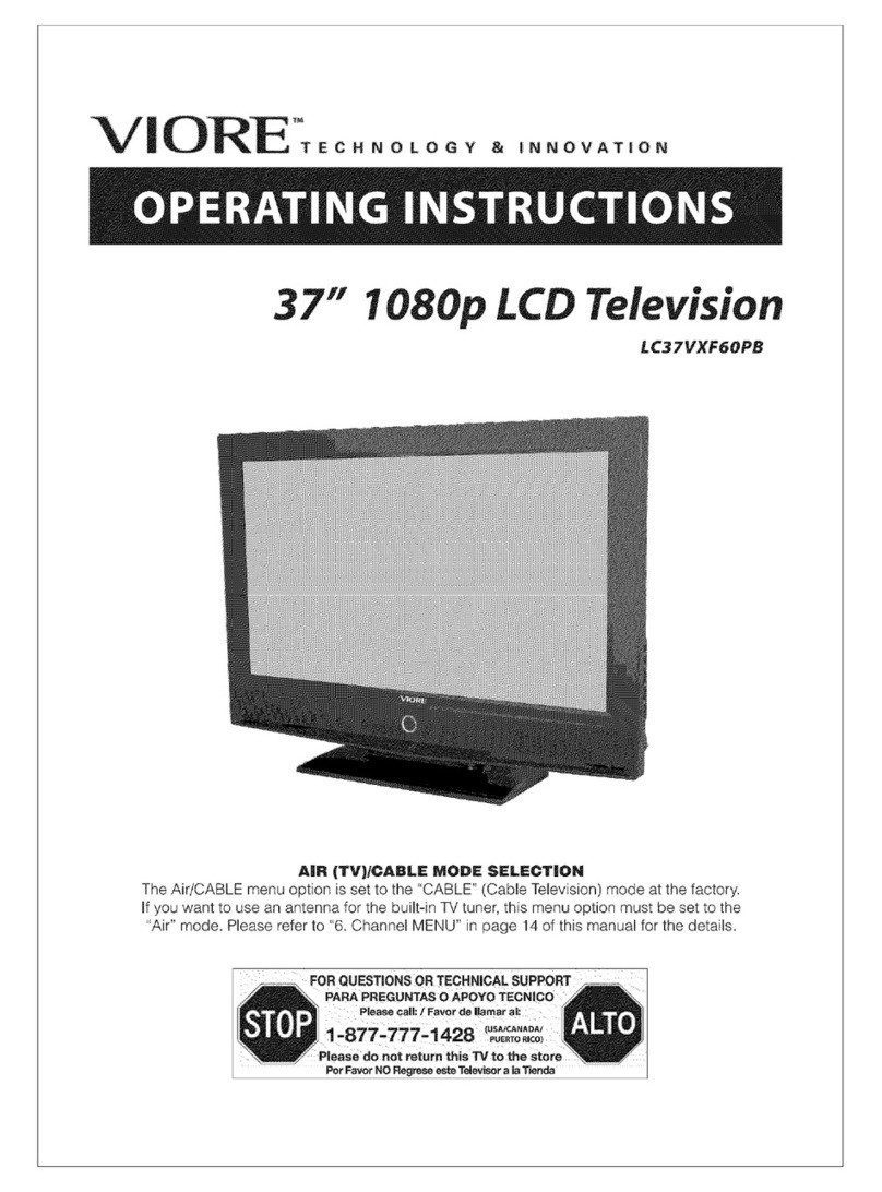 VIORE LC37VXF60PB User manual