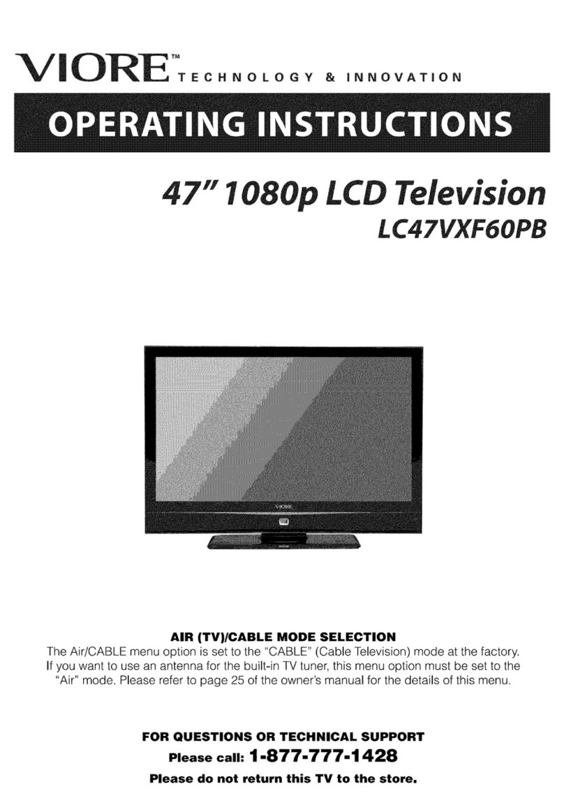 VIORE LC47VXF60PB User manual VIORE LC47VXF60PB User manual