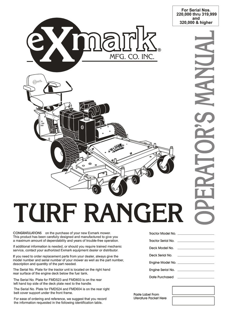 Exmark Turf ranger User manual Exmark Turf ranger User manual