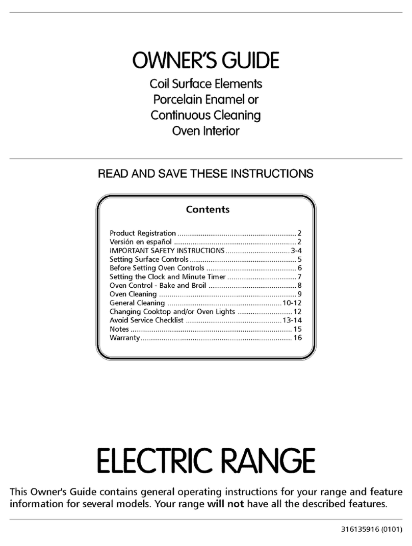 Electrolux MEF303PGDD owner's guide