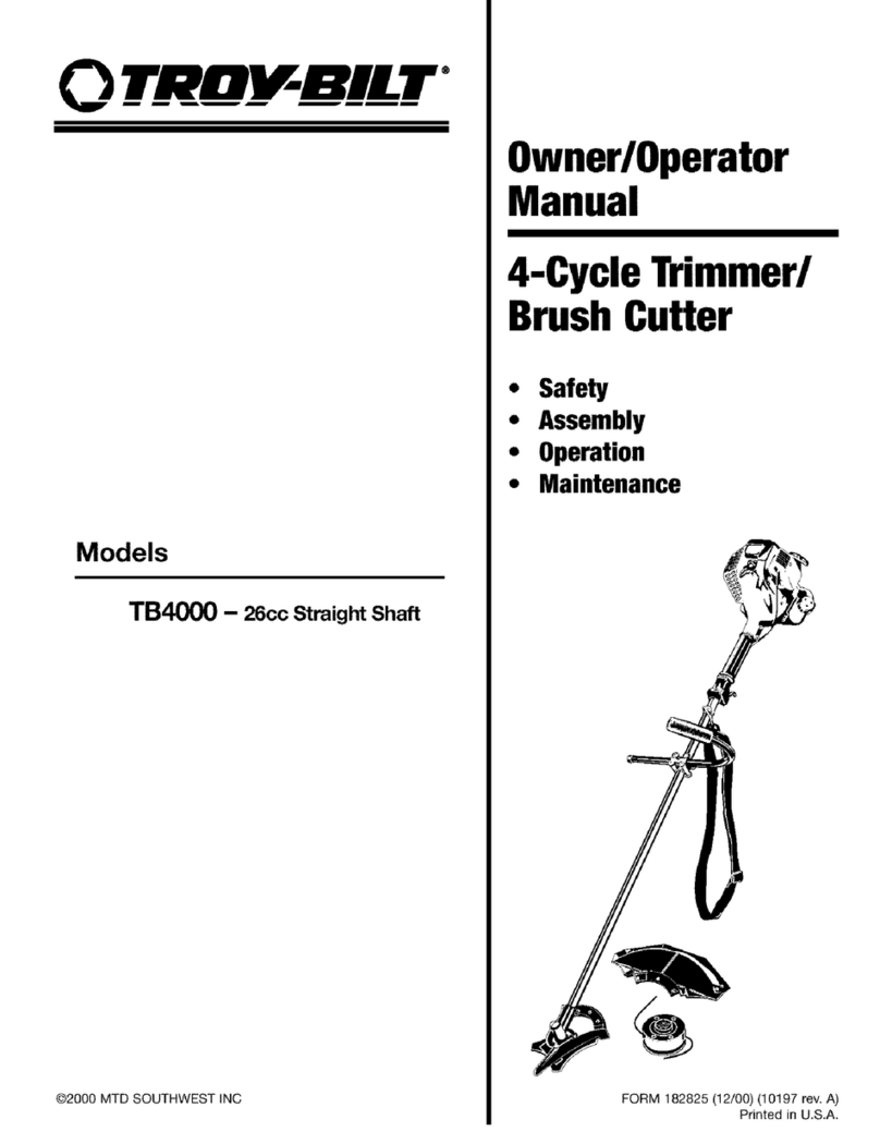 Troy-Bilt 182826 TB4000 Owner's manual