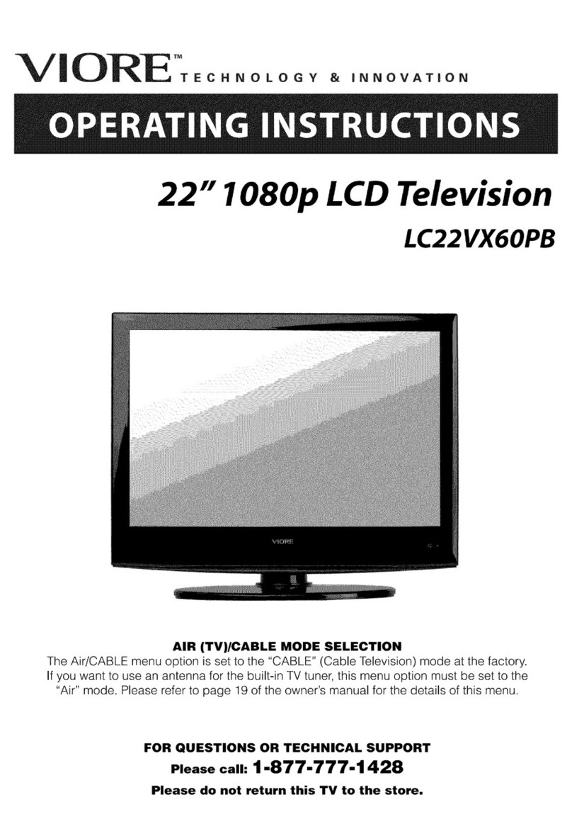 VIORE LC22VX60PB operating instructions