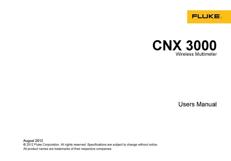Fluke CNX 3000 user manual