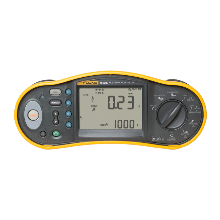 Fluke 1652C user manual