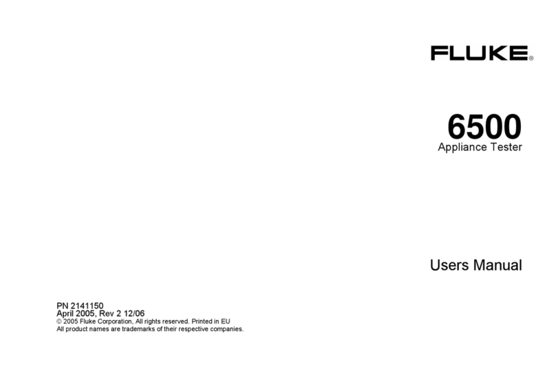 Fluke 6500 user manual