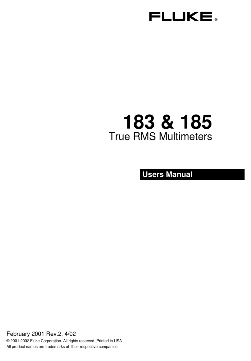 Fluke 183 user manual