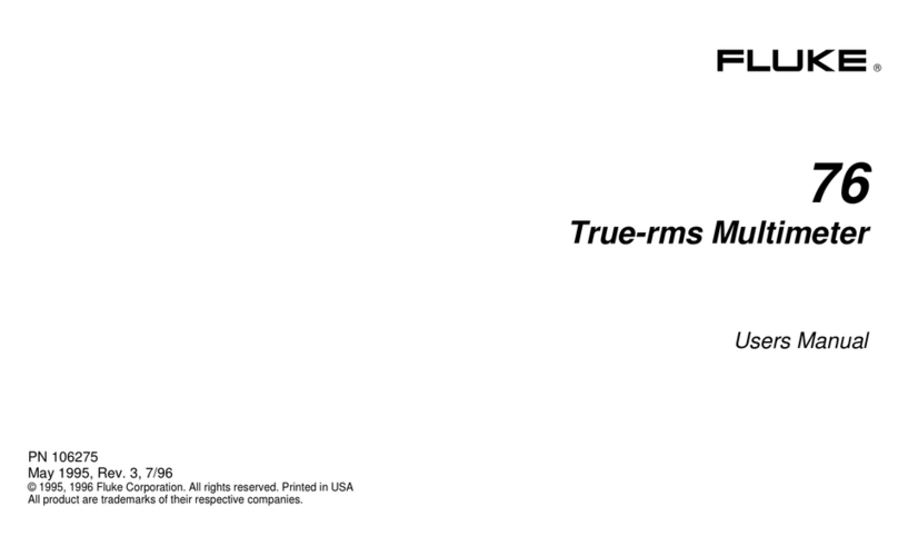 Fluke 76 user manual