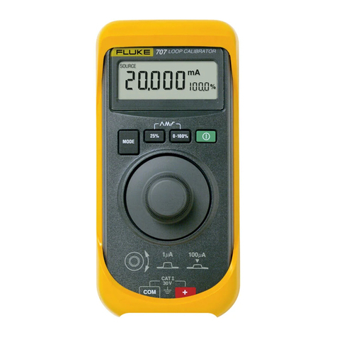 Fluke 707 User manual