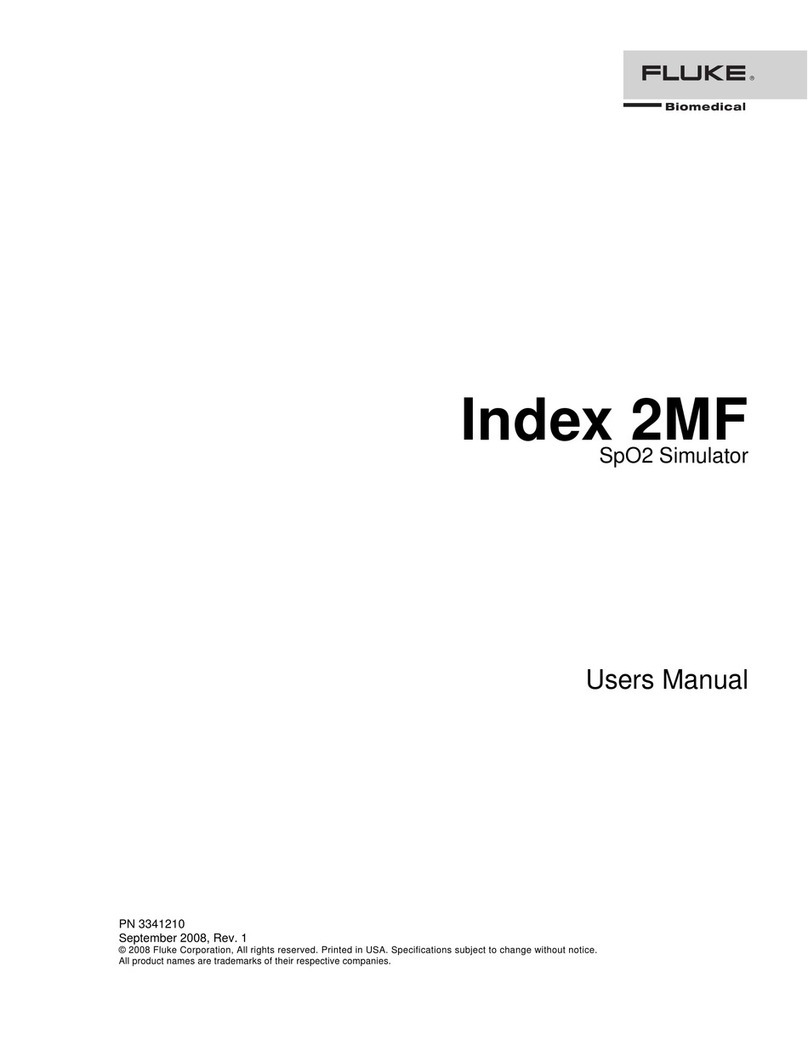 Fluke Biomedical Index 2MF user manual