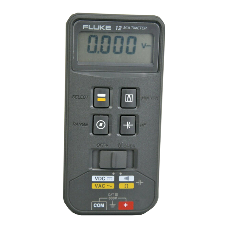 Fluke 12 user manual